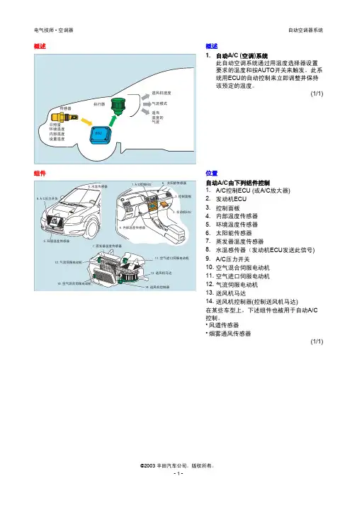 汽车自动空调系统