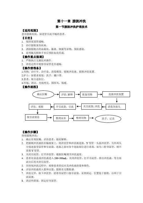 膀胱冲洗
