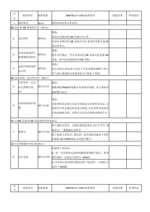 GB 97062112023检验报告模板
