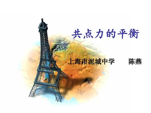 高一物理下《第一篇机械运动第二章力和力的平衡D.共点力的平衡》81PPT课件