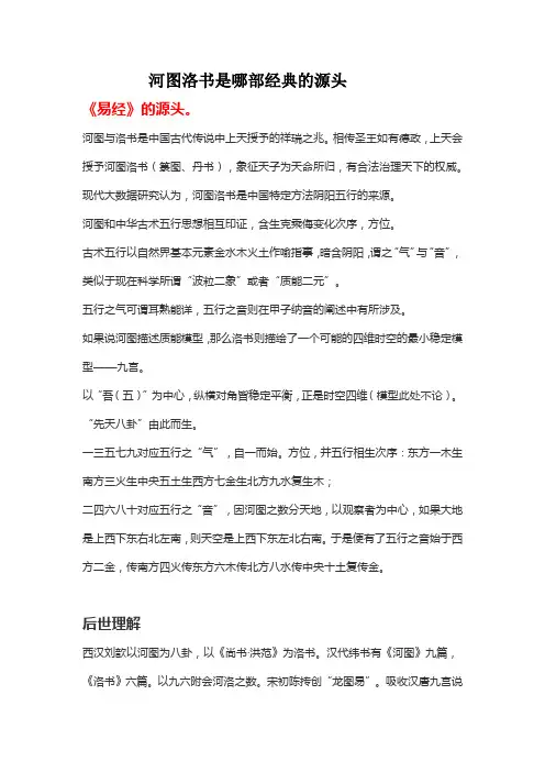 河图洛书是哪部经典的源头