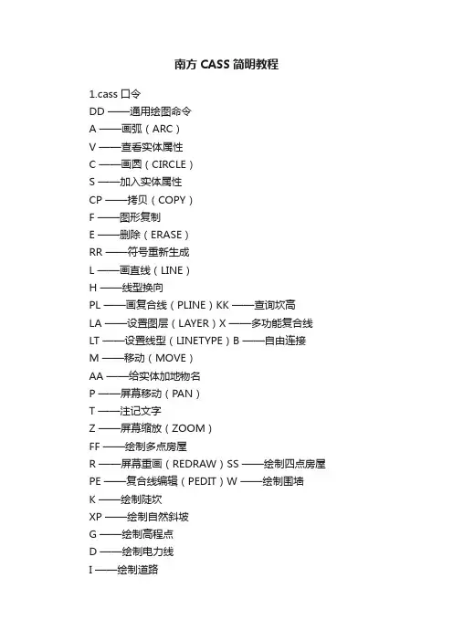 南方CASS简明教程
