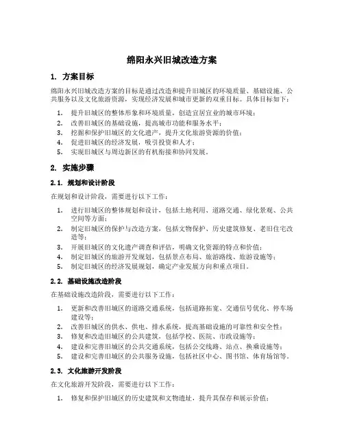 绵阳永兴旧城改造方案