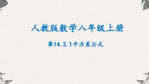 14.2.1平方差公式-【高效课堂】八年级数学上学期同步精品课件(人教版)