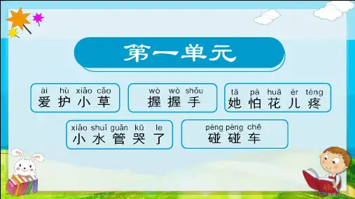 幼儿园教学儿歌识字拼音第一讲内容宣讲PPT课件