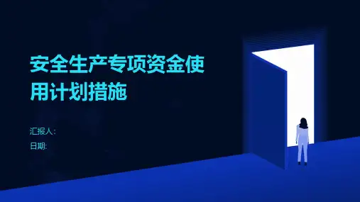 安全生产专项资金使用计划措施