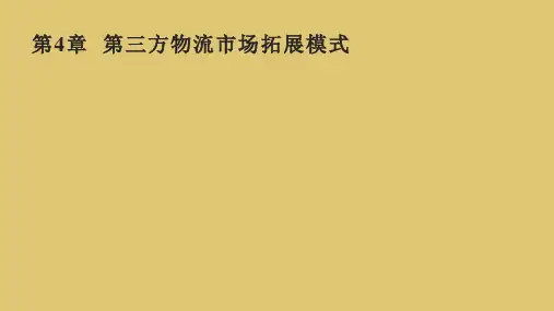 第4章  第三方物流市场拓展模式 《 第三方物流》PPT课件