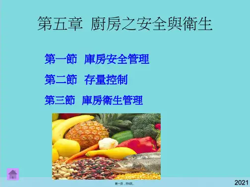 厨房之安全与卫生(共6张PPT)