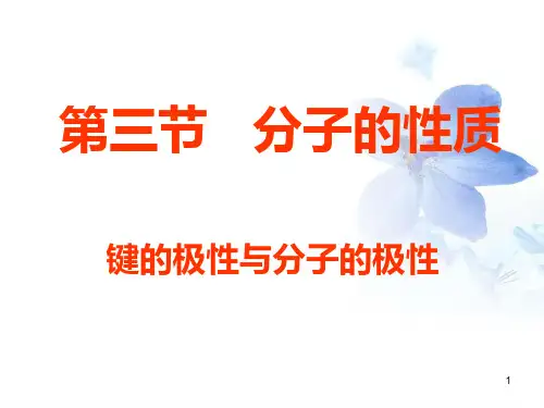 键的极性与分子的极性