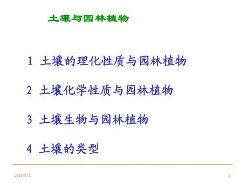 土壤的理化性质与园林植物