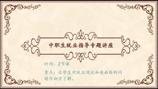 就业指导与创业教育PPT课件