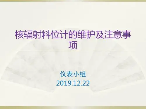 核辐射料位计课件共22页