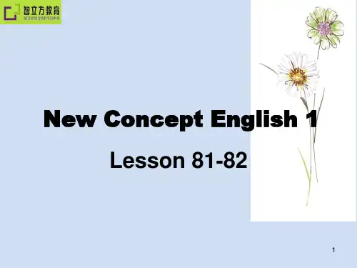 新概念英语第一册Lesson81-82(课堂PPT)
