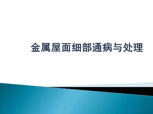 金属屋面细部通病与处理