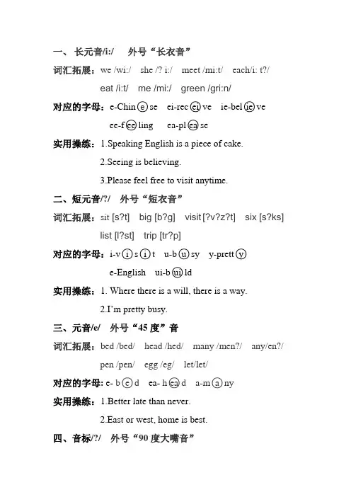 48个音标(超级详细版)