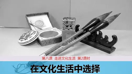 课件4：8.2 在文化生活中选择