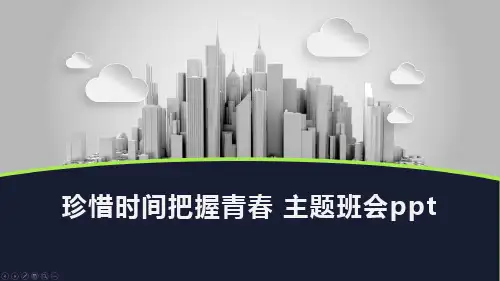 珍惜时间把握青春 主题班会ppt