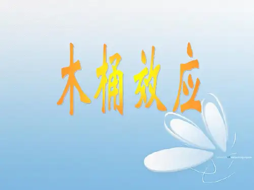木桶效应英文ppt