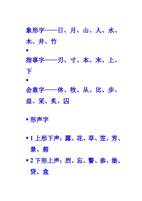 形声字14类