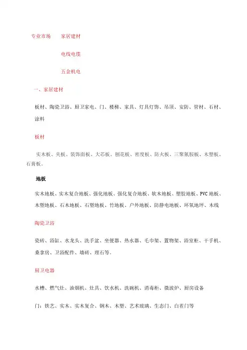 建材五金分类 (1)