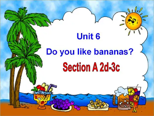 人教新目标七年级上Unit6 Section A-2课件(43张PPT)
