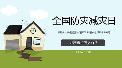 全国防灾减灾日知识主题PPT课件