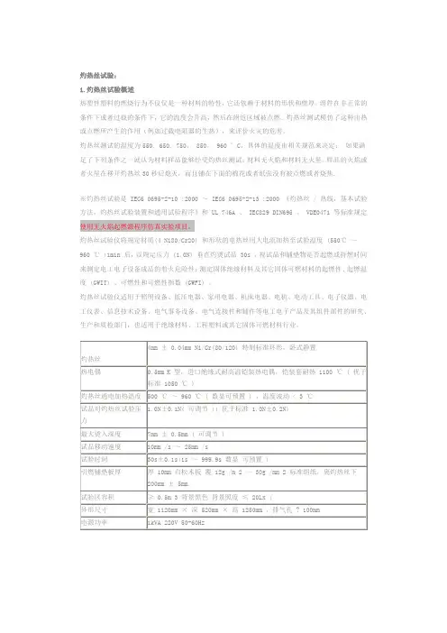 灼热丝试验
