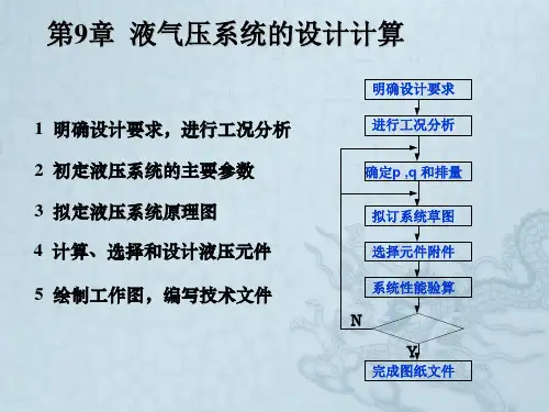 第九章液压系统设计计算(流体传动)