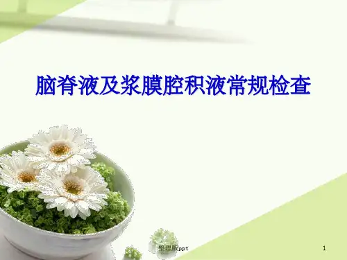 脑脊液浆膜腔积液