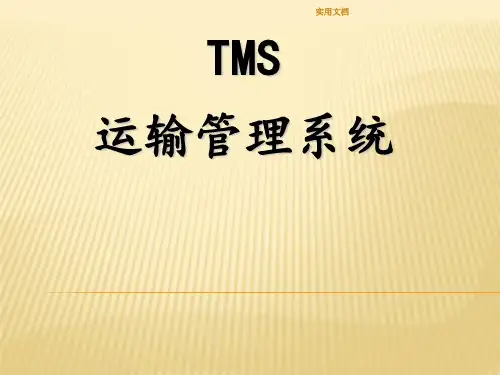 TMS运输管理系统