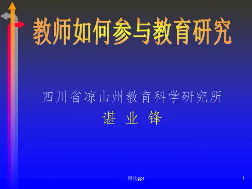 四川省凉山州教育科学研究所谌业锋