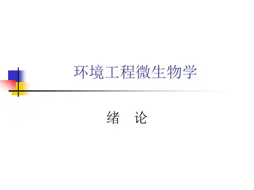 环境工程微生物学 概述ppt课件