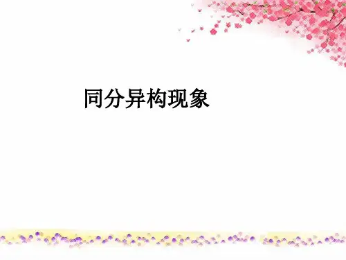 有机化学同分异构现象精品PPT课件
