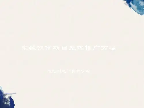 房地产广告策划方案：蓝色创意-东城旺角十三碗项目整体推广方案