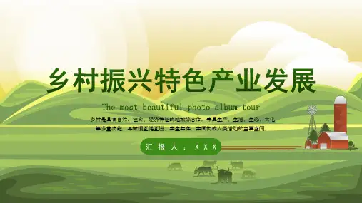 乡村振兴特色产业发展实施目标计划PPT