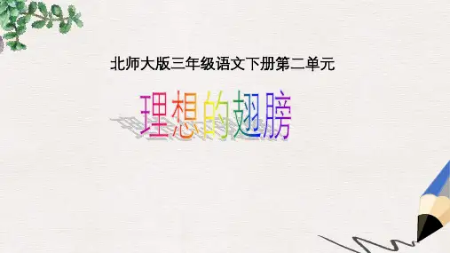 北师大版小学三年级语文下册理想的翅膀()1(1)精品ppt课件