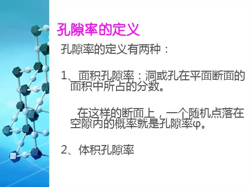 孔隙率孔径分布的测定