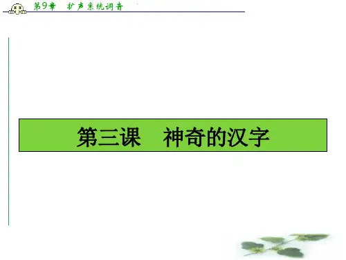 高中语文(选修-语言文字应用)同步课件：3.1 字之初,本为画——汉字 的起源
