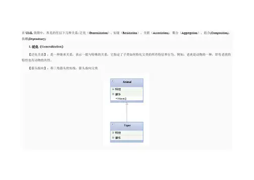 UML类图几种关系的总结
