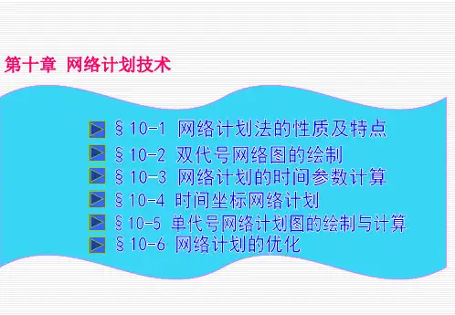 网络计划
