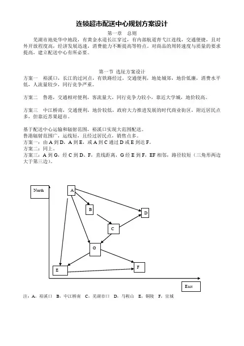 配送中心方案设计