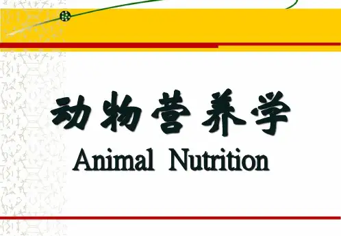 动物营养学PPT精品课程课件全册课件汇总