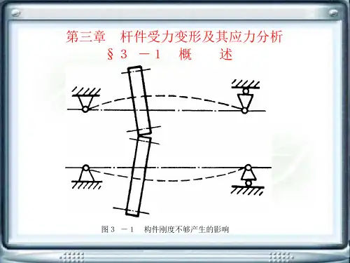 第三章 杆件受力变形及其应力分析挂图