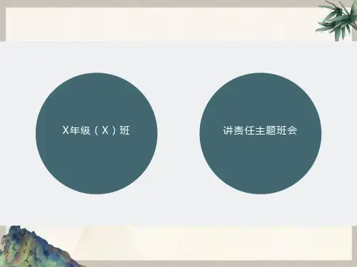 主题班会课件：责任教育