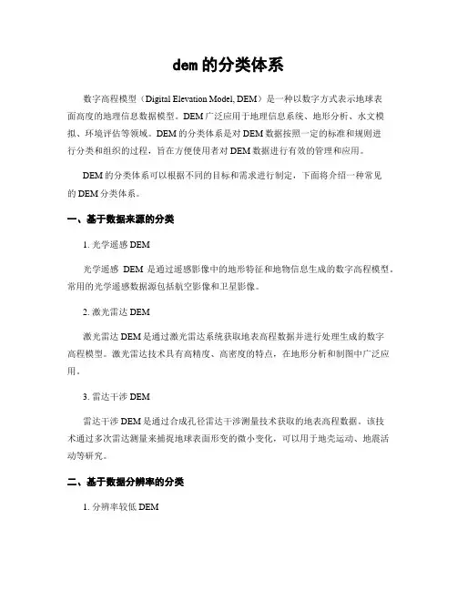 dem的分类体系