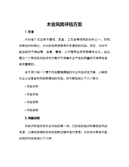 木业风险评估方案