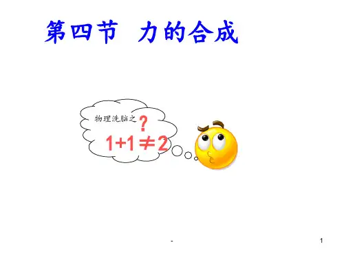力的合成公开课PPT课件全