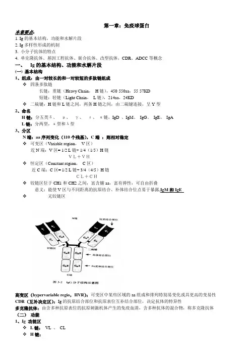 免疫学每章要点(ppt精简)