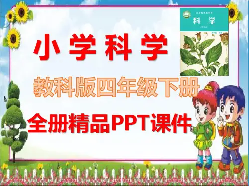 教科版四年级科学下册全册全套课件