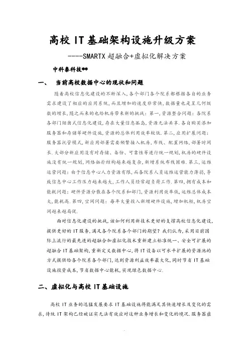 超融合数据中心解决实施方案==